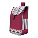 Maxbell Folding Shopping Cart Replacement Bag Drawstring Home Trolley Cart Spare Bag Red