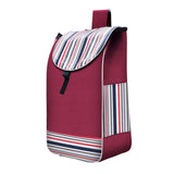 Maxbell Folding Shopping Cart Replacement Bag Drawstring Home Trolley Cart Spare Bag Red