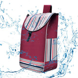 Maxbell Folding Shopping Cart Replacement Bag Drawstring Home Trolley Cart Spare Bag Red