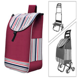 Maxbell Folding Shopping Cart Replacement Bag Drawstring Home Trolley Cart Spare Bag Red