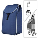 Maxbell Folding Shopping Cart Replacement Bag Drawstring Home Trolley Cart Spare Bag Deep Blue