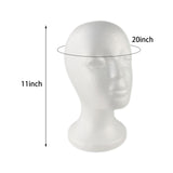 Maxbell Mannequin Head Stand Lightweight Hairpiece Stand for Headset Sunglasses Hats B