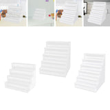 Maxbell Acrylic Pencil Holder Marker Display Stand for Hairpins Makeup Brush Markers 4 Layer