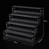 Maxbell Acrylic Pencil Holder Marker Display Stand for Hairpins Makeup Brush Markers 4 Layer