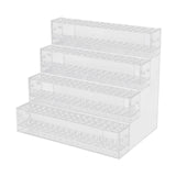 Maxbell Acrylic Pencil Holder Marker Display Stand for Hairpins Makeup Brush Markers 4 Layer