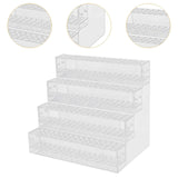 Maxbell Acrylic Pencil Holder Marker Display Stand for Hairpins Makeup Brush Markers 4 Layer