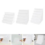Maxbell Acrylic Pencil Holder Marker Display Stand for Hairpins Makeup Brush Markers 4 Layer