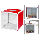 Maxbell Raffle Case Large Capacity Card Paper Lottery Case for Home Outdoor Advising 40cm