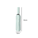 Maxbell Automatic Umbrella Sun Protection Walking Easy Grip Travel Umbrella for Rain Green