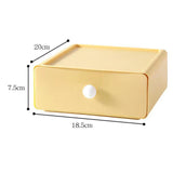Maxbell Vanity Storage Box School Desktop Kitchen Case Bedroom Desk Organizer Drawer Yellow