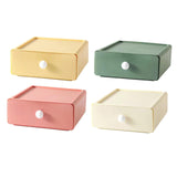 Maxbell Vanity Storage Box School Desktop Kitchen Case Bedroom Desk Organizer Drawer Yellow