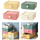 Maxbell Vanity Storage Box School Desktop Kitchen Case Bedroom Desk Organizer Drawer Yellow