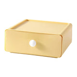 Maxbell Vanity Storage Box School Desktop Kitchen Case Bedroom Desk Organizer Drawer Yellow