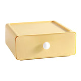 Maxbell Vanity Storage Box School Desktop Kitchen Case Bedroom Desk Organizer Drawer Yellow