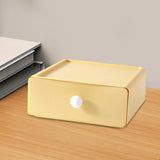 Maxbell Vanity Storage Box School Desktop Kitchen Case Bedroom Desk Organizer Drawer Yellow