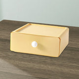 Maxbell Vanity Storage Box School Desktop Kitchen Case Bedroom Desk Organizer Drawer Yellow