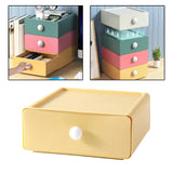 Maxbell Vanity Storage Box School Desktop Kitchen Case Bedroom Desk Organizer Drawer Yellow