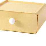 Maxbell Vanity Storage Box School Desktop Kitchen Case Bedroom Desk Organizer Drawer Yellow