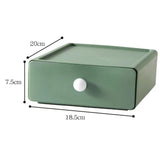 Maxbell Vanity Storage Box School Desktop Kitchen Case Bedroom Desk Organizer Drawer Green