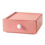 Maxbell Vanity Storage Box School Desktop Kitchen Case Bedroom Desk Organizer Drawer Pink