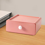 Maxbell Vanity Storage Box School Desktop Kitchen Case Bedroom Desk Organizer Drawer Pink