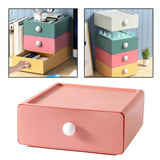 Maxbell Vanity Storage Box School Desktop Kitchen Case Bedroom Desk Organizer Drawer Pink