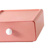 Maxbell Vanity Storage Box School Desktop Kitchen Case Bedroom Desk Organizer Drawer Pink
