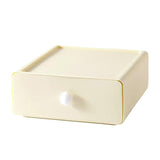 Maxbell Vanity Storage Box School Desktop Kitchen Case Bedroom Desk Organizer Drawer Milky White