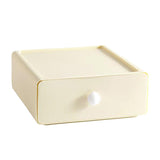 Maxbell Vanity Storage Box School Desktop Kitchen Case Bedroom Desk Organizer Drawer Milky White