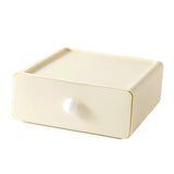 Maxbell Vanity Storage Box School Desktop Kitchen Case Bedroom Desk Organizer Drawer Milky White