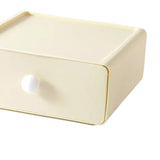 Maxbell Vanity Storage Box School Desktop Kitchen Case Bedroom Desk Organizer Drawer Milky White
