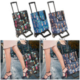 Maxbell Grocery Trolley Bag Portable Grocery Shopping Cart for Transportation Office Style A