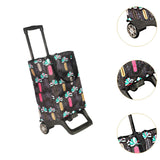 Maxbell Grocery Trolley Bag Portable Grocery Shopping Cart for Transportation Office Style A
