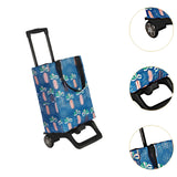 Maxbell Grocery Trolley Bag Portable Grocery Shopping Cart for Transportation Office Style B