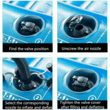 Maxbell 2x Inflatable Boat Air Valve Screw Kayak Valve Adapter for Raft Fishing Boat