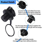Maxbell 2x Inflatable Boat Air Valve Screw Kayak Valve Adapter for Raft Fishing Boat