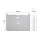 Maxbell Accordian File Organizer Expanding Filing Box Expanding File Folder for Home Gray