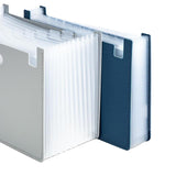Maxbell Accordian File Organizer Expanding Filing Box Expanding File Folder for Home Gray