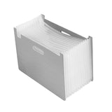 Maxbell Accordian File Organizer Expanding Filing Box Expanding File Folder for Home Gray