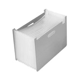 Maxbell Accordian File Organizer Expanding Filing Box Expanding File Folder for Home Gray