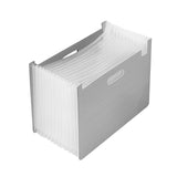 Maxbell Accordian File Organizer Expanding Filing Box Expanding File Folder for Home Gray