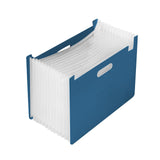 Maxbell Maxbell Accordian File Organizer Expanding Filing Box Expanding File Folder for Home Deep Blue