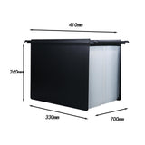 Maxbell Expanding Hanging File Folder 25 Pocket Document Folder for Papers Envelopes Clear