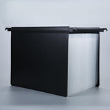 Maxbell Expanding Hanging File Folder 25 Pocket Document Folder for Papers Envelopes Clear