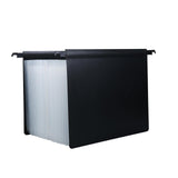 Maxbell Expanding Hanging File Folder 25 Pocket Document Folder for Papers Envelopes Clear