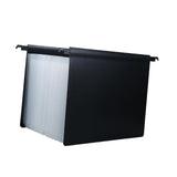 Maxbell Expanding Hanging File Folder 25 Pocket Document Folder for Papers Envelopes Clear