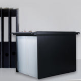 Maxbell Expanding Hanging File Folder 25 Pocket Document Folder for Papers Envelopes Clear