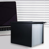 Maxbell Expanding Hanging File Folder 25 Pocket Document Folder for Papers Envelopes Clear