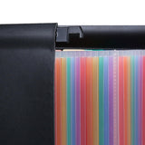 Maxbell Expanding Hanging File Folder 25 Pocket Document Folder for Papers Envelopes Colorful