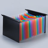 Maxbell Expanding Hanging File Folder 25 Pocket Document Folder for Papers Envelopes Colorful
